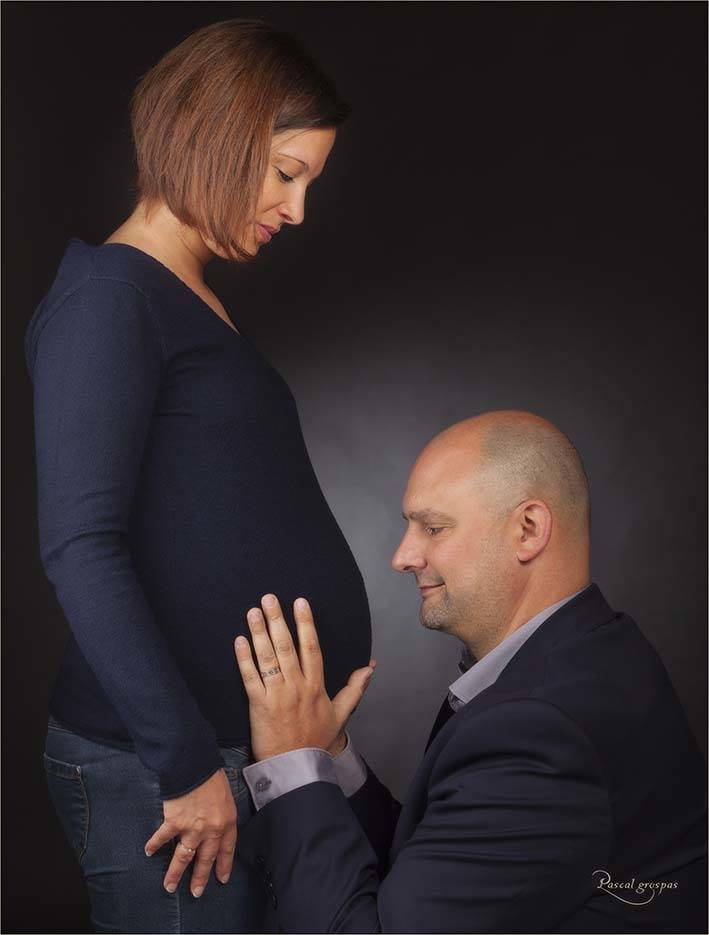 Pascal Grospas Photographe Portraitiste couple femme enceinte